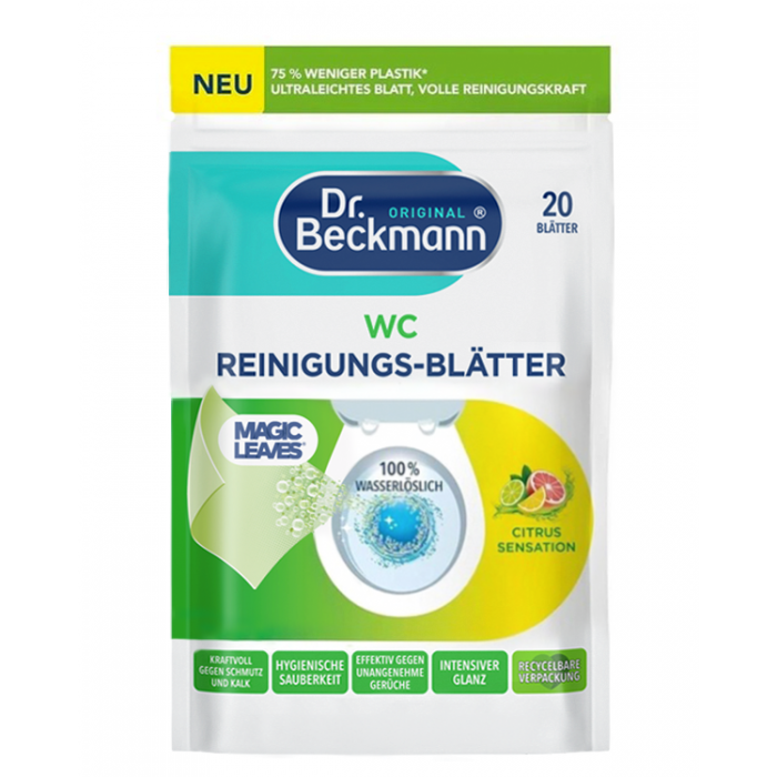 Серветки Dr. Beckmann для чищення унітазу "Цитрусова сенсація", 20 шт (097015) - 